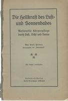 Die Heilkraft des Luft- und Sonnenbades 1913