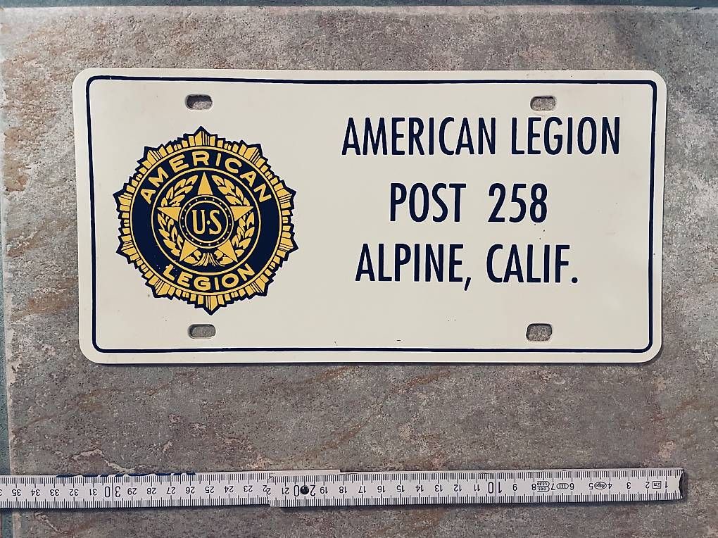 Insegne: American Legion Post 258 Alpine, Calif – Usato da Nunningen venduto da Cernunnos8