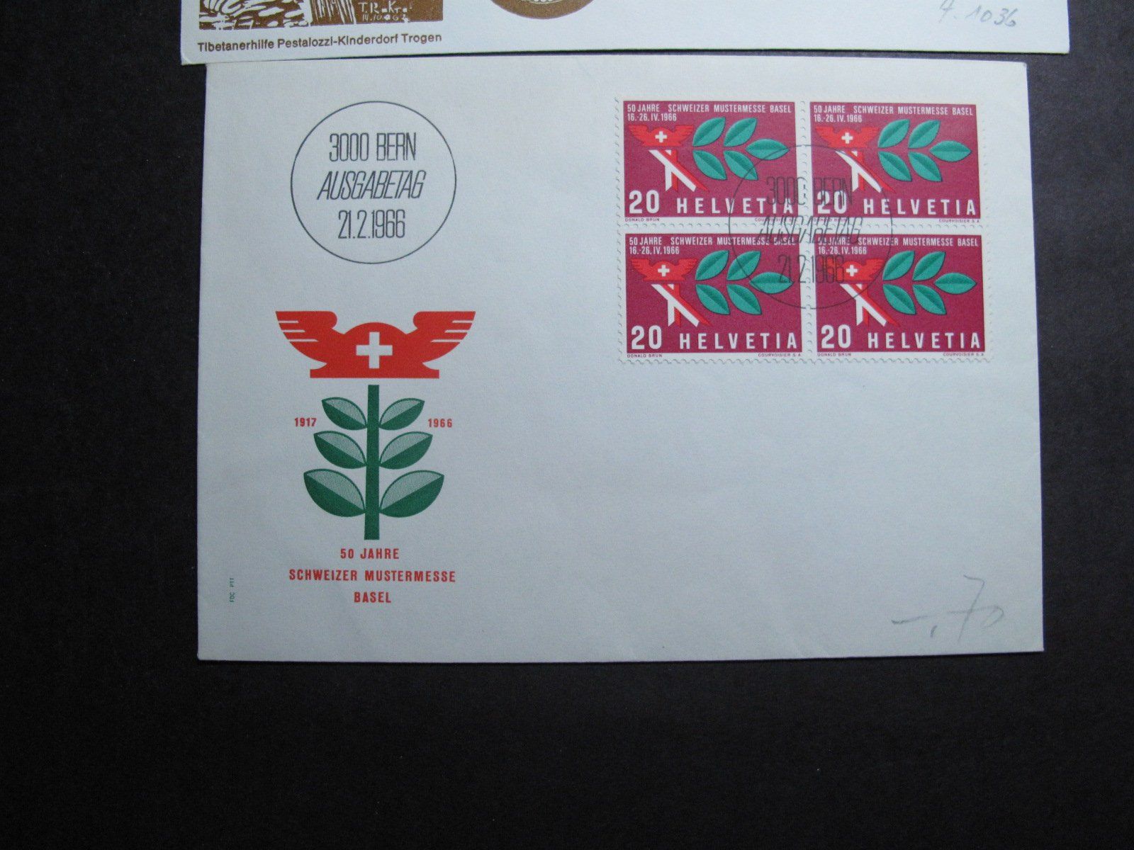 Tutti i francobolli: Schweiz FDC 1966 – Usato da Wil SG venduto da fva01 2