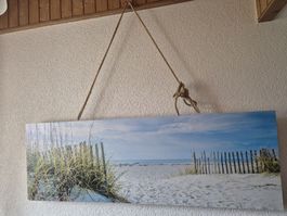Sommerliches Wandbild mit Strandmotiv – Ferienfeeling!