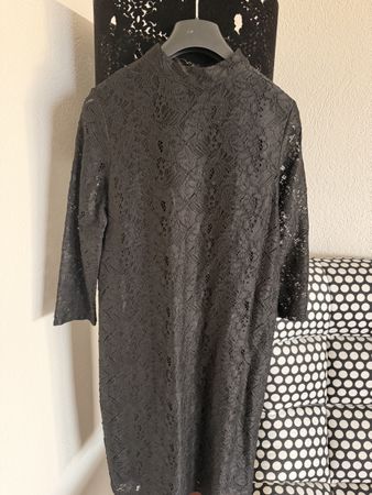 Elegant Soaked in Luxury Black Lace Dress - Size M