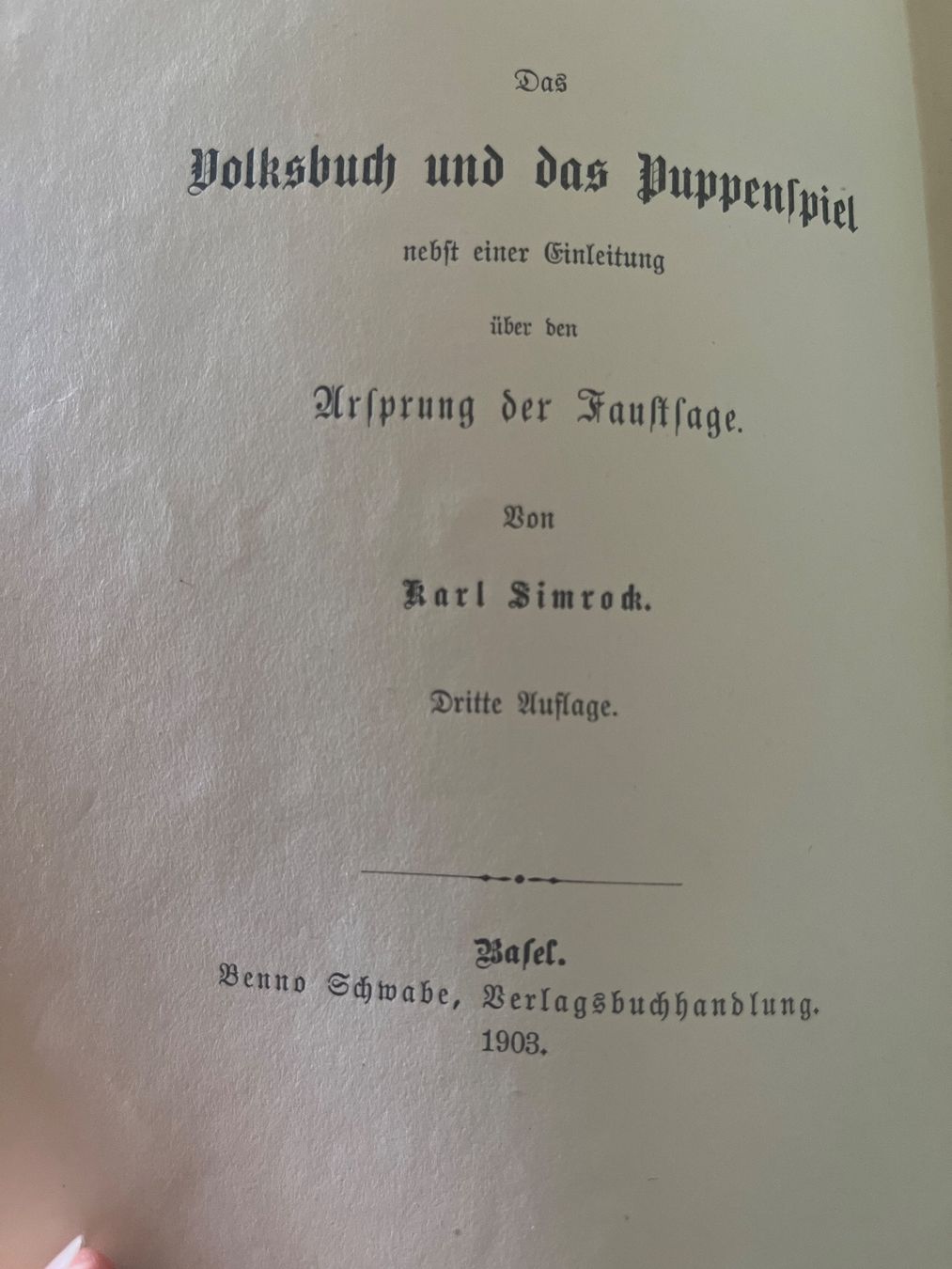 Bücher: Simrock Doktor Faust / Auflage 1903 – Gebraucht aus Ettingen von bri_6bhw 1