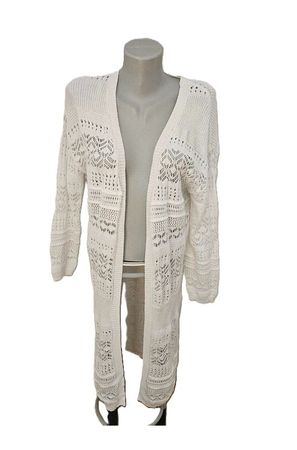 NEU! Strick Jacke / Mantel Gr. XS Boho Crochet Coachella