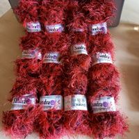 8 Knäuel Strickwolle a 50gr, für Schals, Pullis