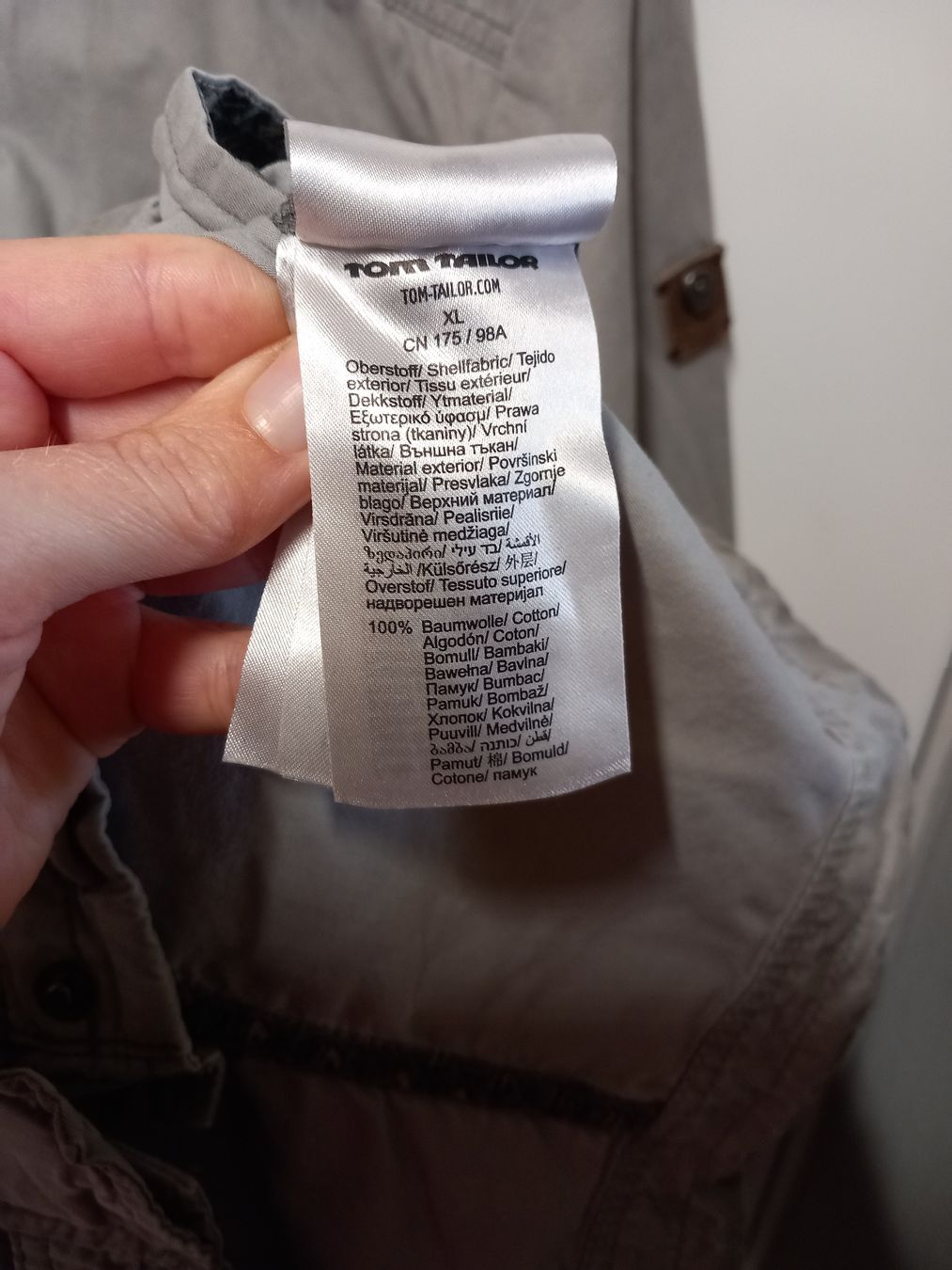 Tom Tailor Jacken: Leichte Jacke Tom Tailor Gr.XL hellgrau – Gebraucht aus Gwatt (Thun) von umwelt-brocki 5
