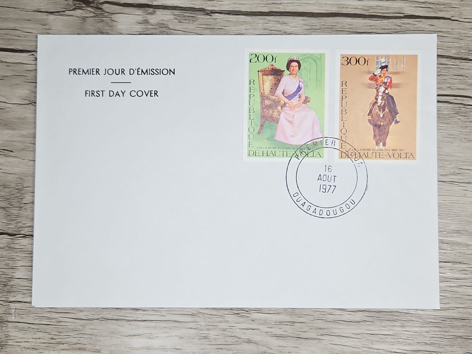 Tutti i francobolli: CL05 Enveloppe + Timbre Haute-Volta 1977 – Usato da Cousset venduto da Patrick_Collections