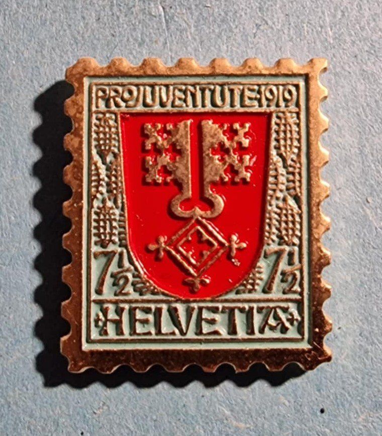 Plaketten & Abzeichen: Pin Pro Juventute 1926 Nidwalden – Gebraucht aus Härkingen von specialshapes