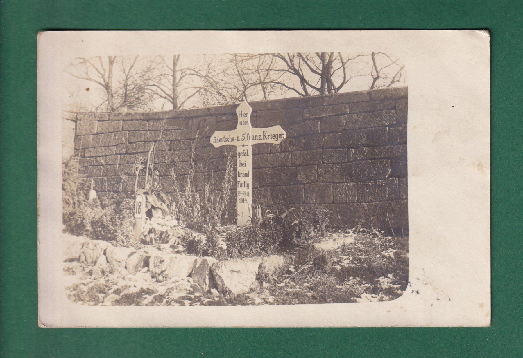Cartes postales: Foto - GRAB - 1918 Feldpost – D'occasion à Pully par nicecards-shop