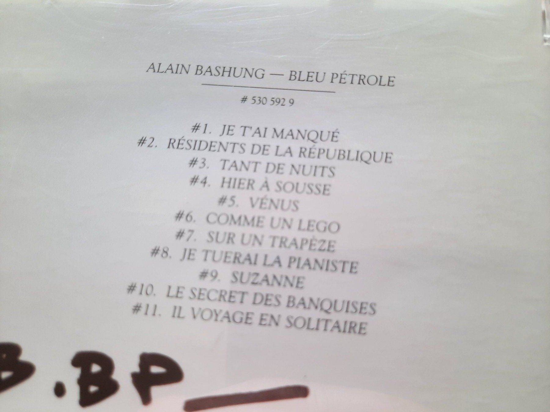 CDs: CD Alain Bashung - Bleu Pétrole – D'occasion à Pully par bro_n52j 2