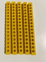 Lego Technik 5 Gelbe Lochbalken 15L