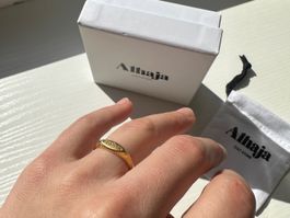 Bague ALHAJA plaqué or 18kt " Bonita" fine