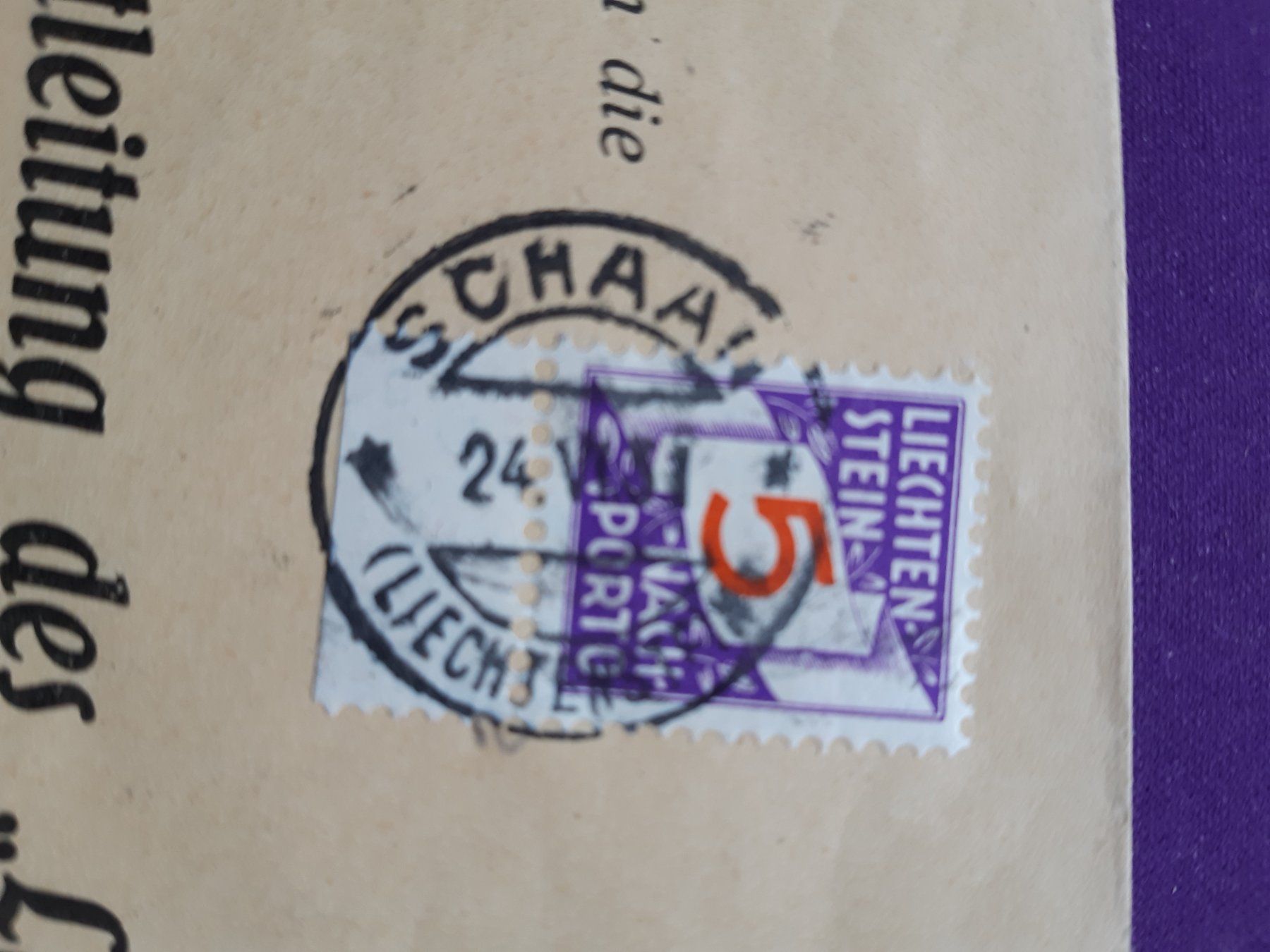 Tutti i francobolli: alter Briefumschlag nah SCHAAN/FL – Usato da Wangs venduto da weisstannen01 1