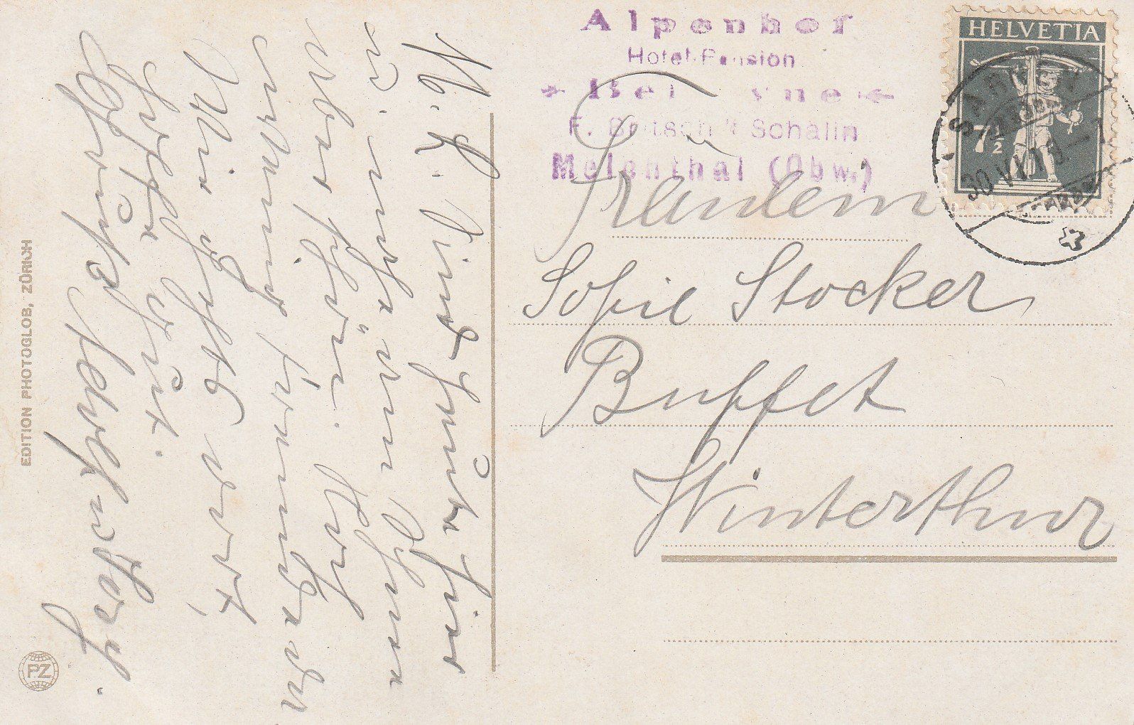 Cartoline postali: AK - Melchtal - gel. 30.6.1918 – Usato da Fribourg venduto da schnalla92 1