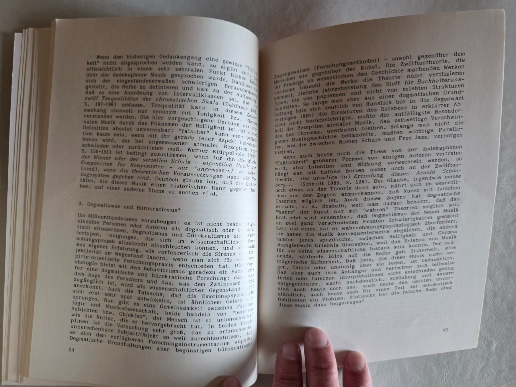 Libri: Musik und Theorie - Schott - Rudolf Stephan - 1987 – Usato da Walterswil BE venduto da Lonitti 5