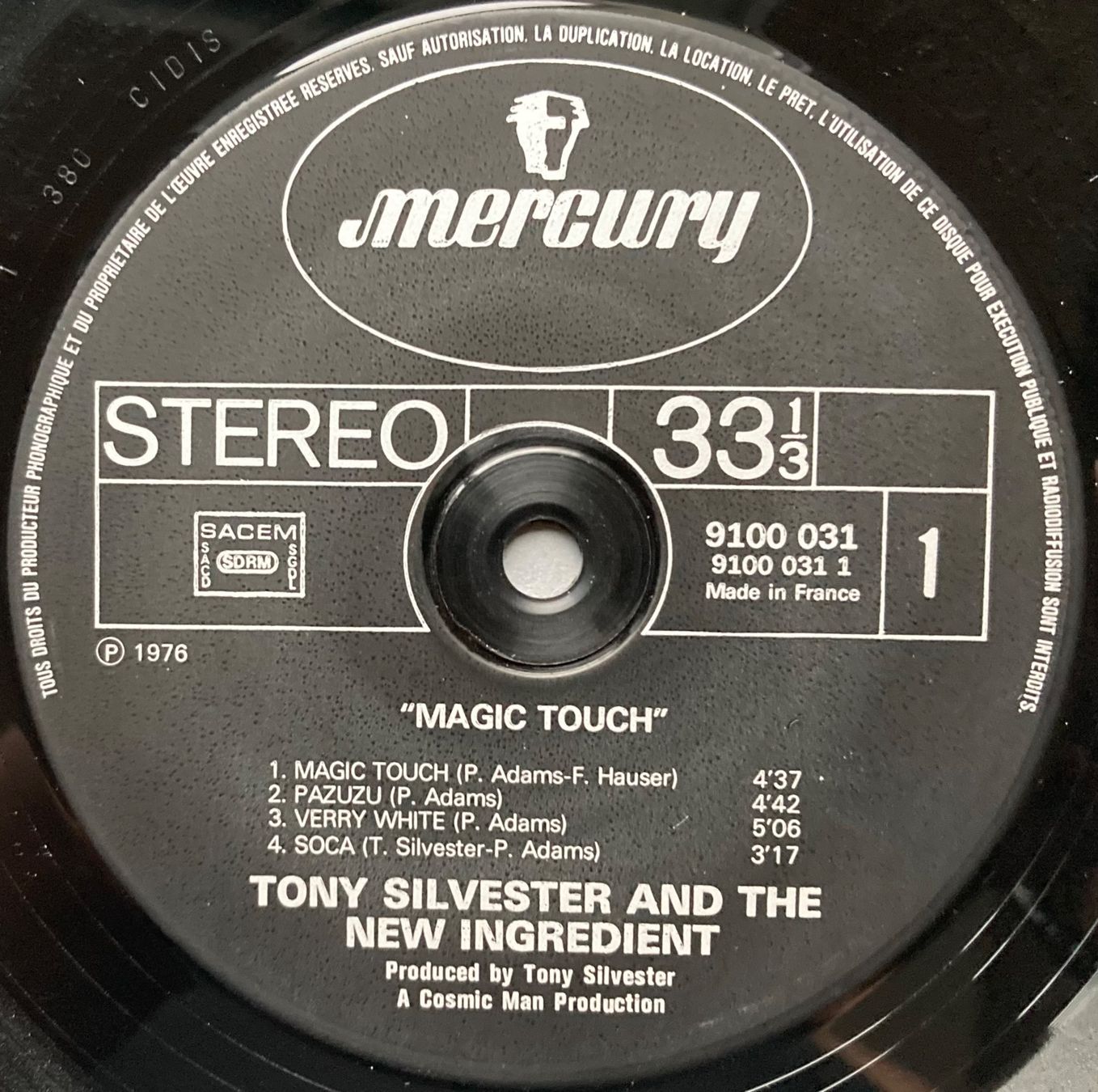 Dischi in vinile: TONY SILVERSTER & THE NEW INGREDIENT - MAGIC TOUCH – Usato da Poliez-Pittet venduto da Newtown-Records 2