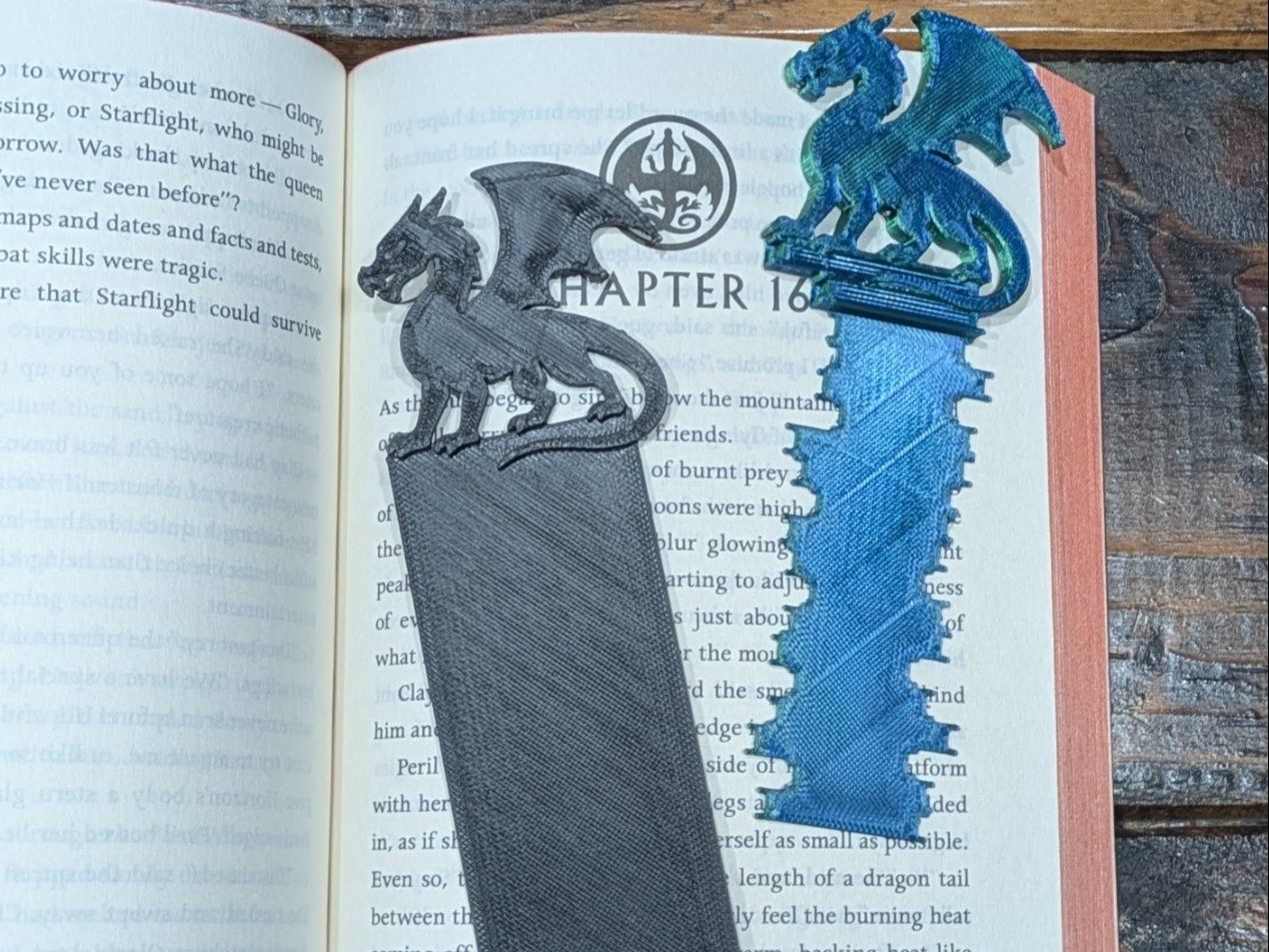 Altre raccolte & rarità: Black Dragon Bookmark 3D Printed Fantasy Book Marker – Nuovo (secondo la descrizione) da Losone venduto da AlpineLayer 1
