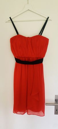 Rotes Sommerkleid von 1.2.3 Paris, Grösse 32/34 -Top Zustand