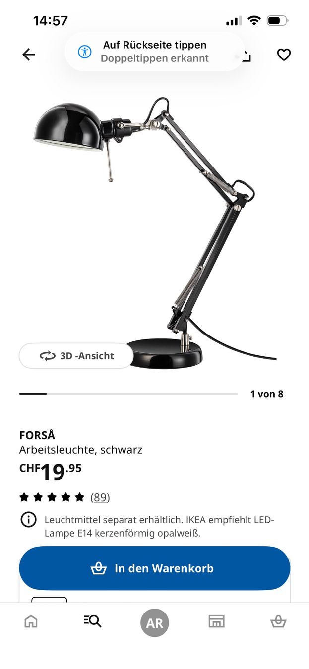 Ikea Lampen: Tischlampe IKEA – Gebraucht aus Obergösgen von Andre118 4