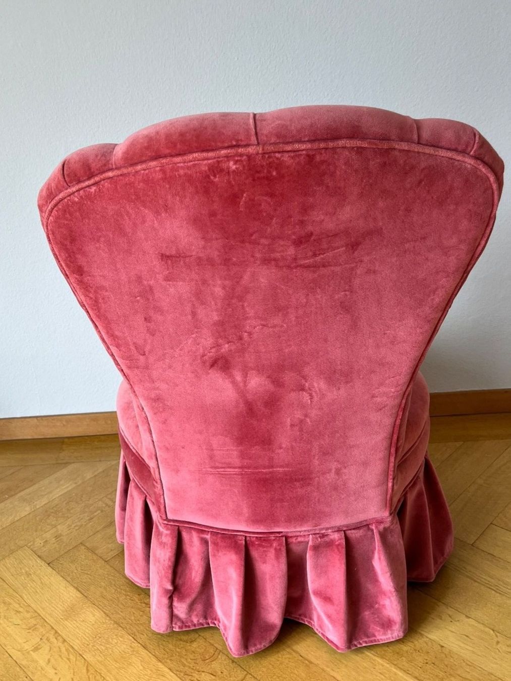 Sedie: Antik Rosa Baumwolle Samt Stuhl – Usato da Wilen b. Wollerau venduto da rosmarin13 2