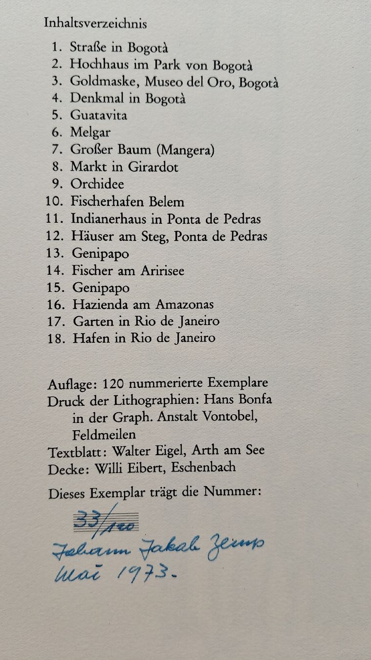 Grafica & Litografie: Bildmappe J. J. Zemp – Usato da Lausanne venduto da chwiese 1