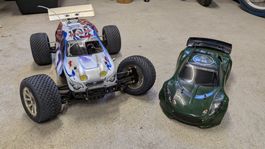 Thunder Tiger ST-1 (1:8 4WD) + Kyosho PureTen (1:10)