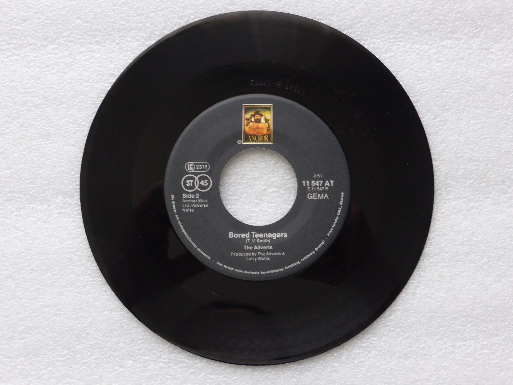 Dischi in vinile: Vinyl Single   THE ADVERTS – Usato da Küssnacht am Rigi venduto da Mondkinder 2