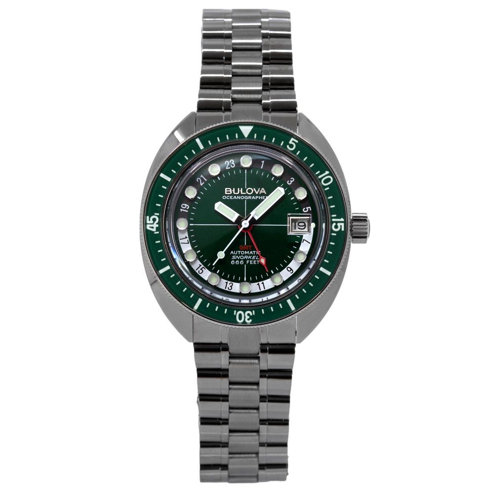 Bulova Orologi: Bulova Men's 98B415 Oceanographer GMT Mechanical – Nuovo e nell'imballaggio originale da Schindellegi venduto da harveystore 2