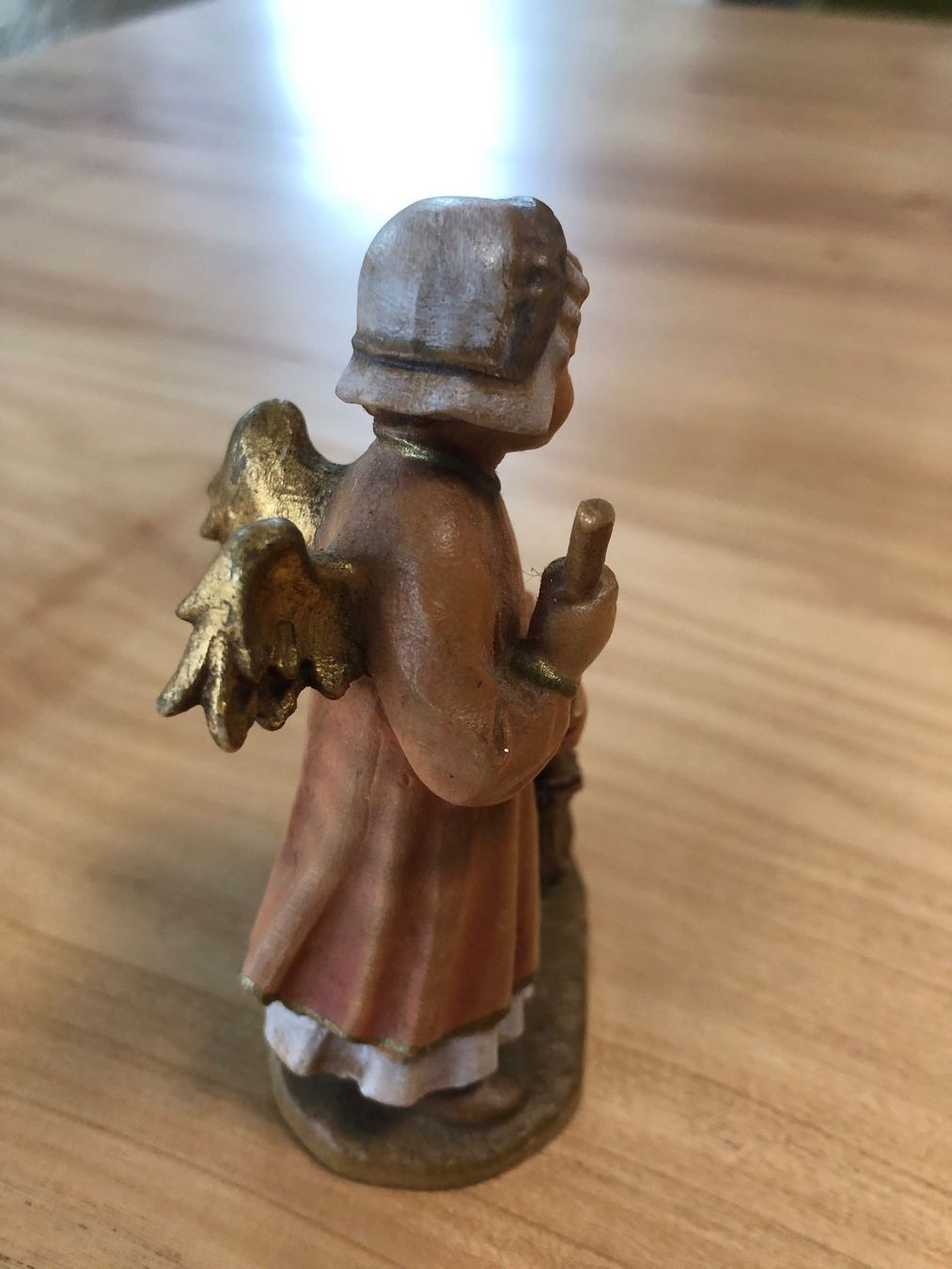 Figuren: Krippenfigur Engel Figur mit Besen, LEPI – Gebraucht aus Kaltbrunn von lagone1 2
