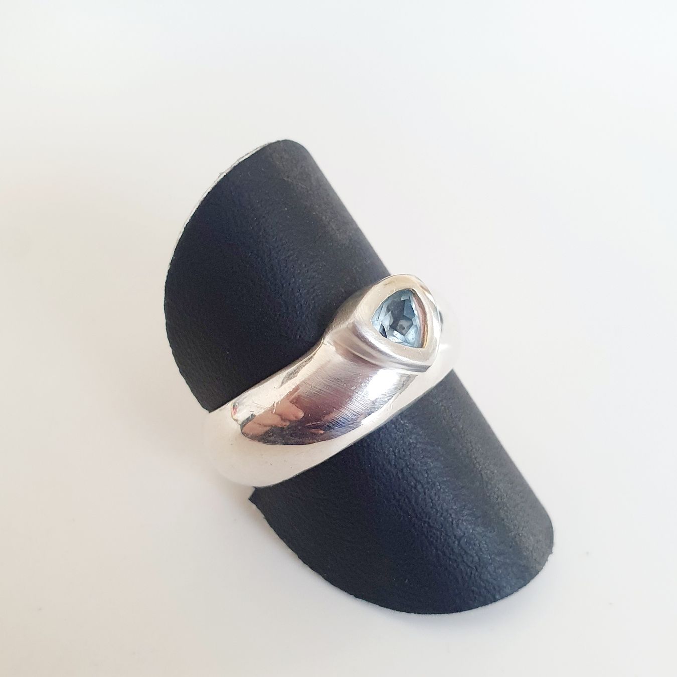 Anelli: Silberring 925 mit hellblauem Stein, Grösse 18.2 mm – Usato da Kreuzlingen venduto da Wunderkiste123 6