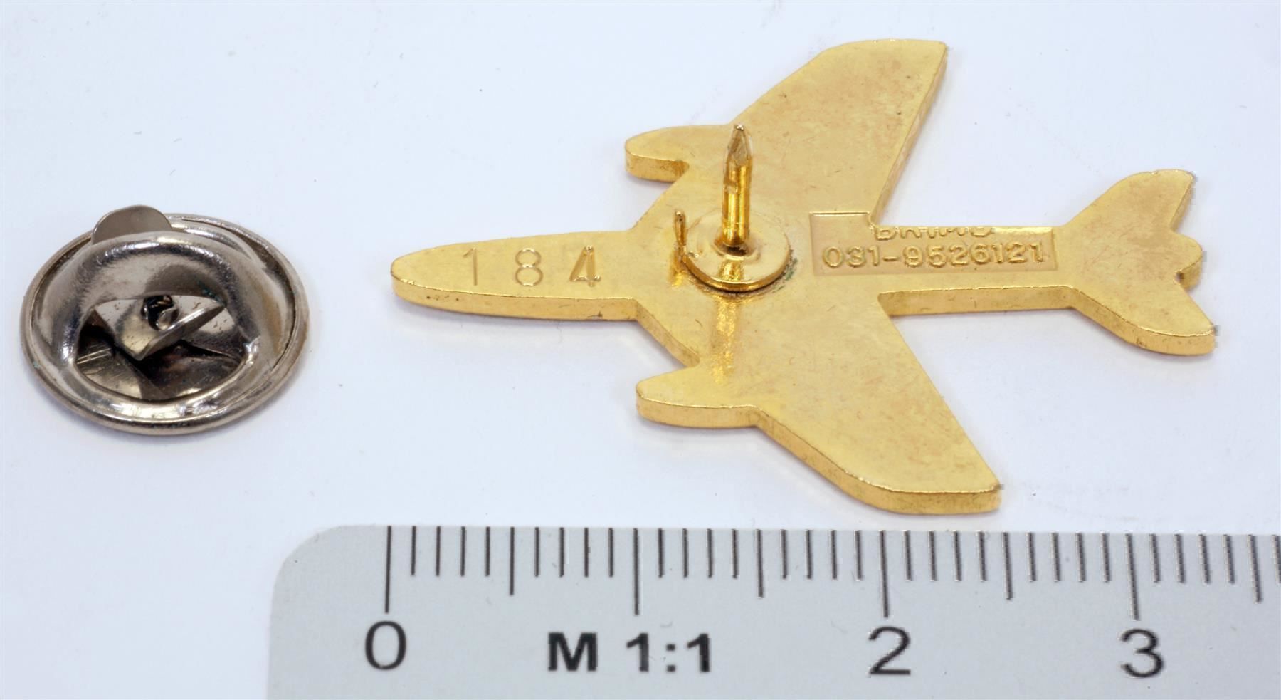 Schweizer Armee Placchette & Badge: Swiss Air Force-Pin Hunter Nr.184 Rare – Usato da Bassersdorf venduto da Sugo 1