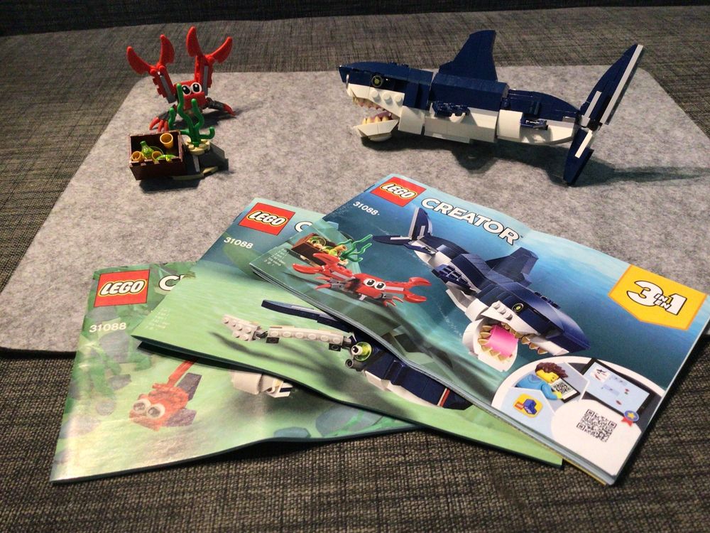 Lego 3in1 31088 Weisser hai! 100% + Anleitung 2019 | Kaufen auf Ricardo