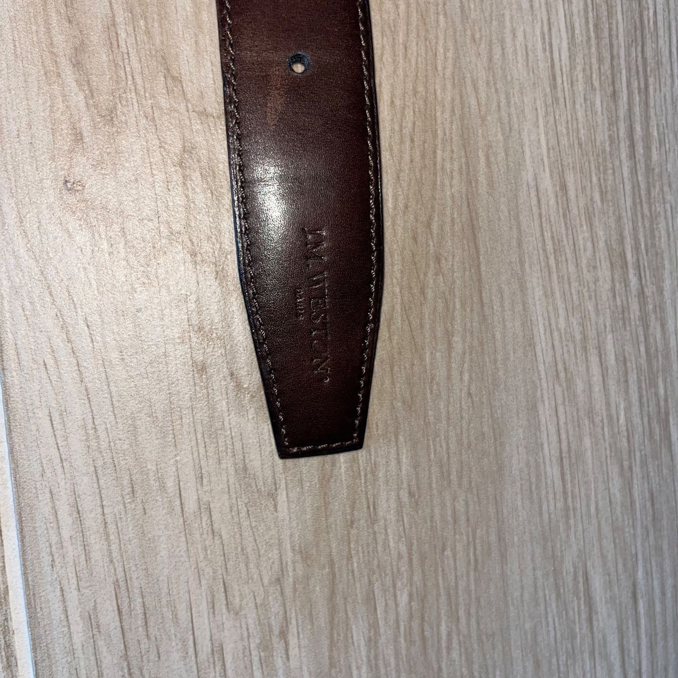 Cinture: Ceinture J.M. Weston réversible – Usato da Givrins venduto da Nicolux01 6
