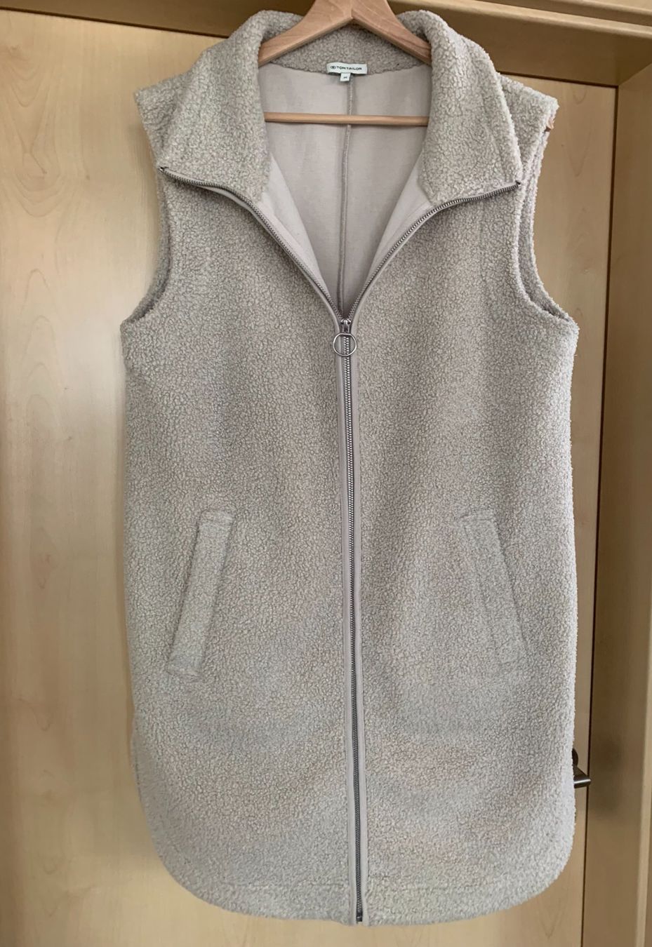 Tom Tailor Gilet & Giacche senza maniche: Damen-Gilet TomTailor beige Gr.XL – Nuovo (secondo la descrizione) da Azmoos venduto da Verwir64