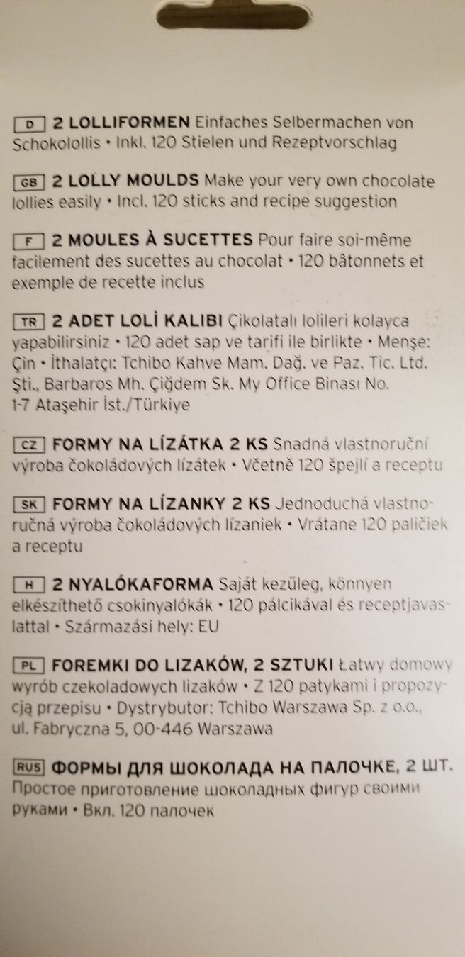 Tchibo Teglie da forno: Spass mit Schokolade - Gissformen – Nuovo (secondo la descrizione) da Frauenkappelen venduto da 77Adi 8