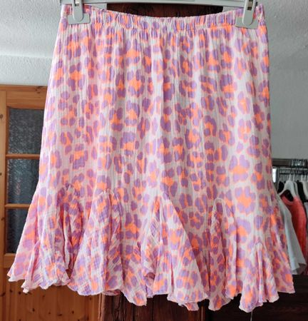Rock Musselin Leo Look EG 36-42 tragbar m. Unterrock BW