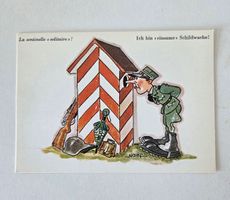AK Ansichtskarte Naef Militär Humor Karte