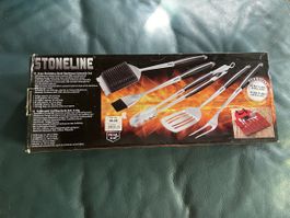 Neu!! Stoneline Grillbesteck-Set 6-tlg. Edelstahl Rost frei