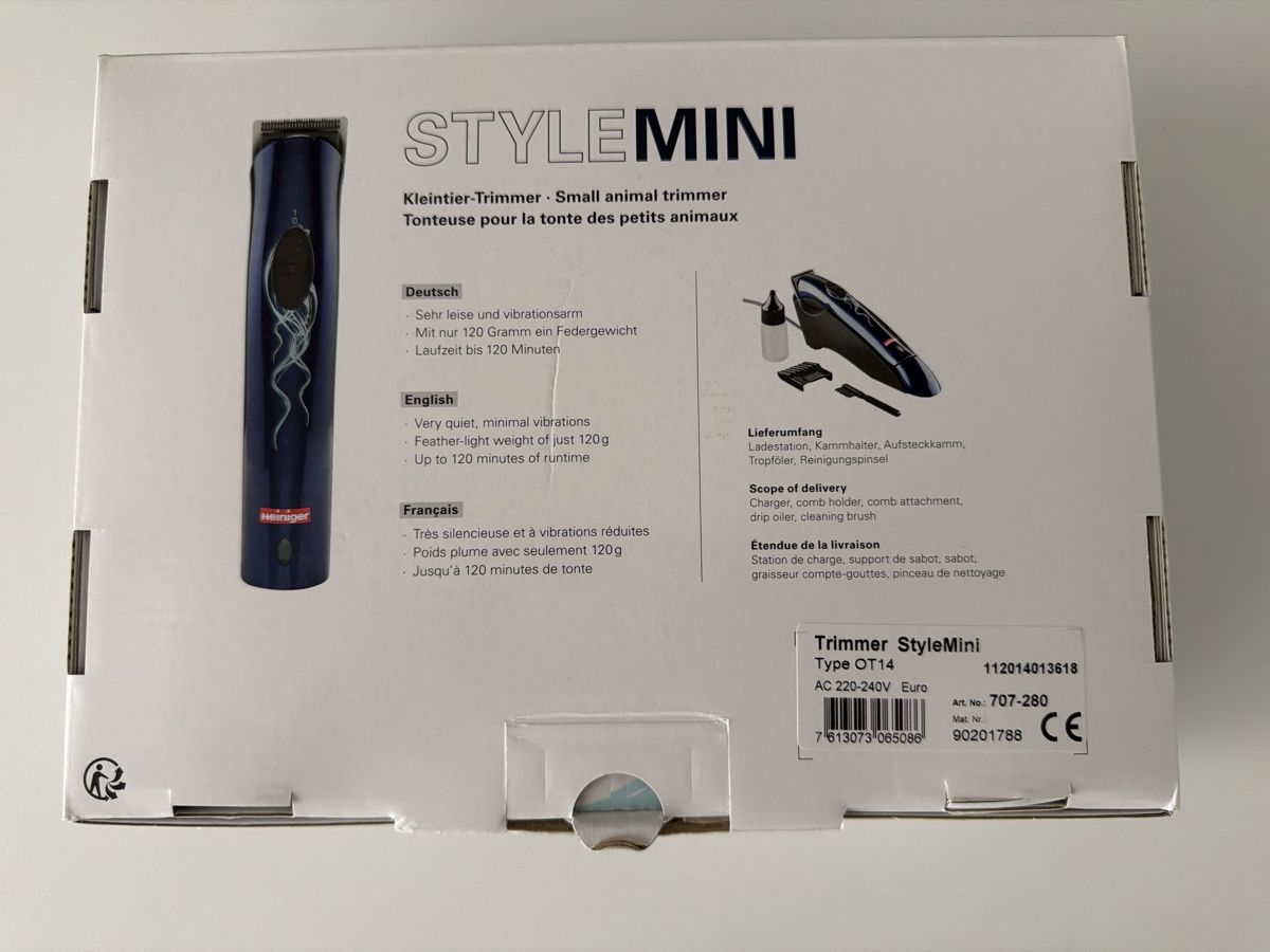 Produits de soins: Heiniger Style mini Kleintier-Trimmer – Neuf (Voir description) à Tägerwilen par svalente 2