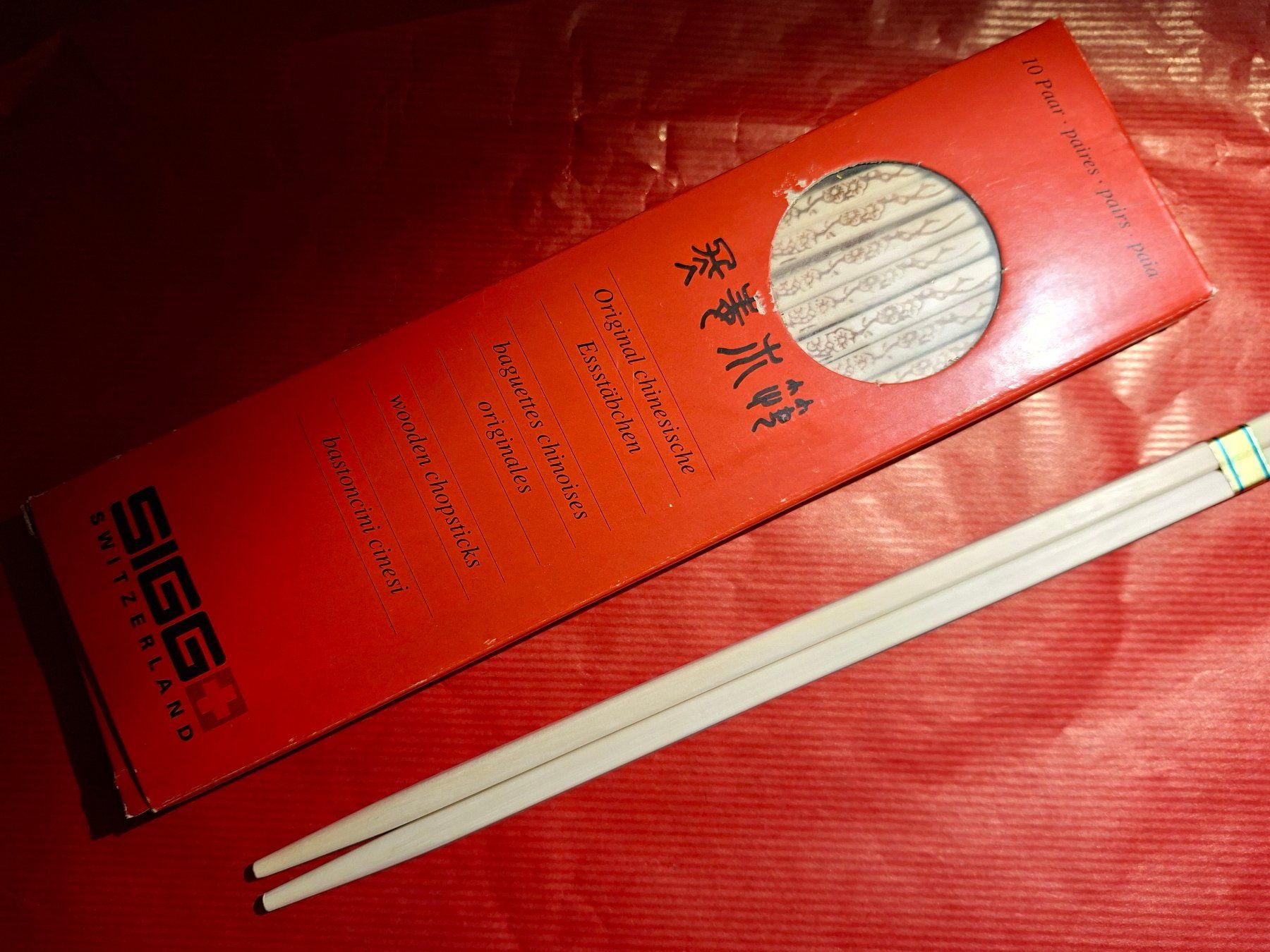 Sigg Set di posate: Sigg Essstäbchen, 10 Paar, originalverpackt, neuwertig – Nuovo (secondo la descrizione) da Weiningen ZH venduto da Annakatharina