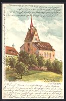 Litho Basel, Blick zur St. Crischona