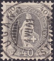 Stehende: 69D von LUGANO Station (Vollstempel) 4.JUN.1903
