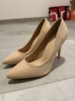 Talons aiguilles doré à paillettes 39