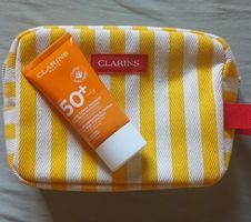 NEW CLARINS SONNENPFLEGE SET 2 STK  SOLAR BODY 50+ & TROUSSE