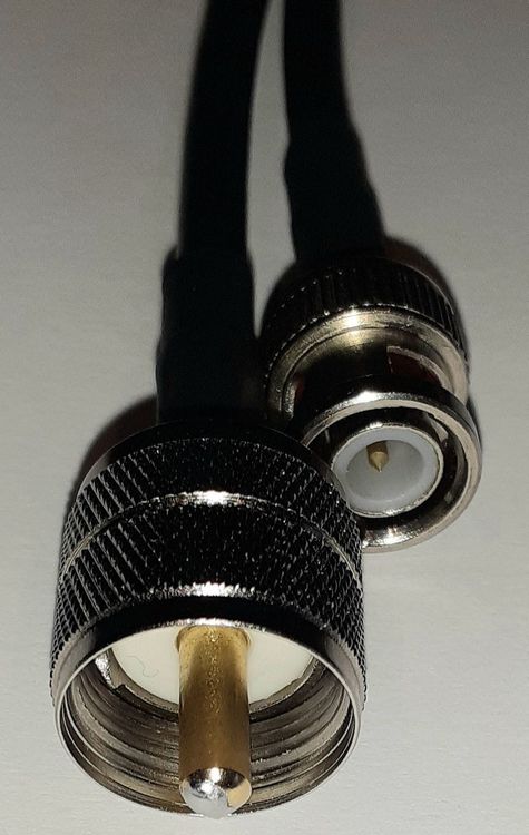 0,25 Meter Rg 58C/U PL 259 auf BNC Stecker | Kaufen auf Ricardo