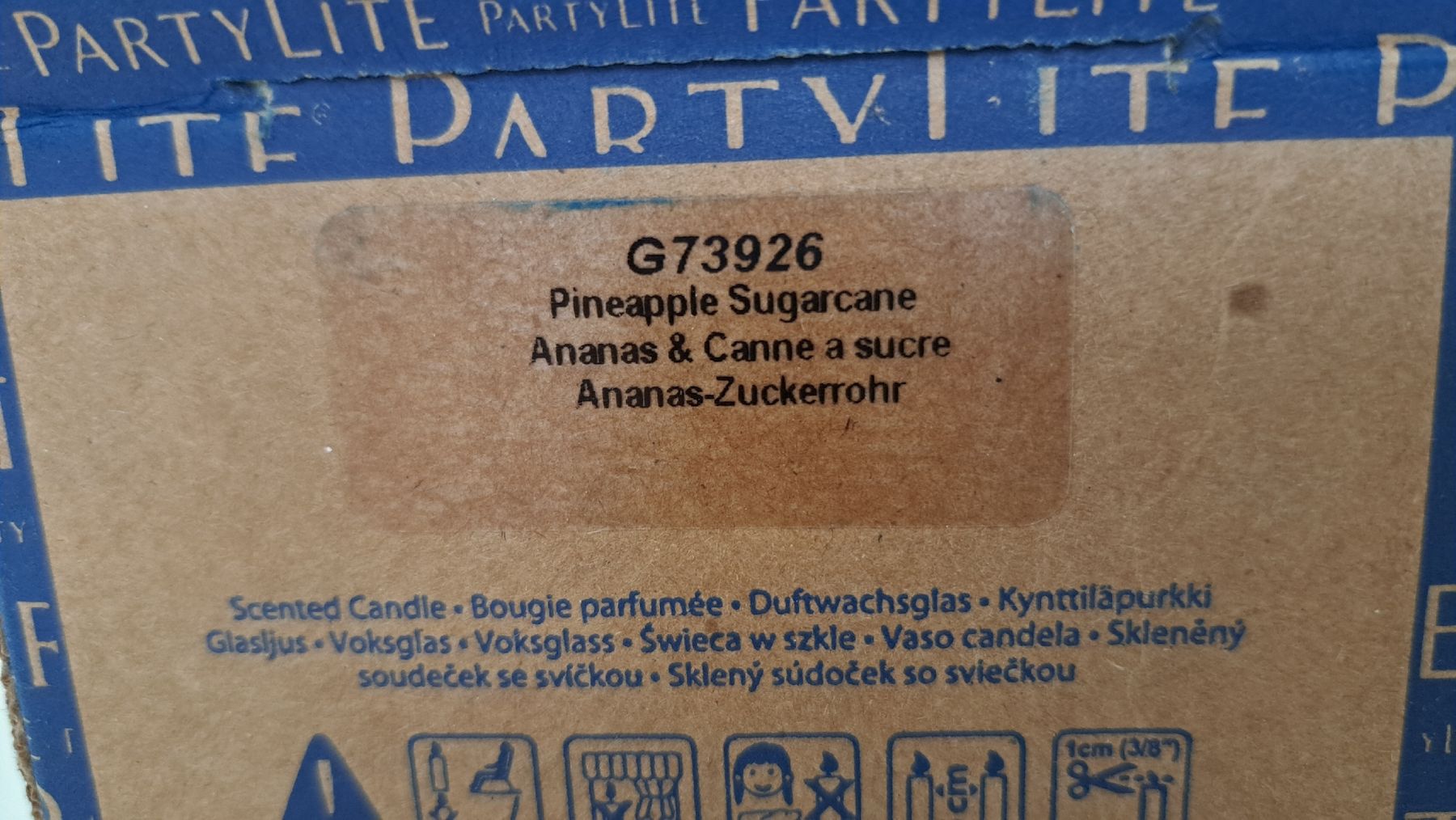 Partylite Candele: Duftkerze Pineapple Sugarcane PartyLite neu – Nuovo e nell'imballaggio originale da Boniswil venduto da Motze0 1