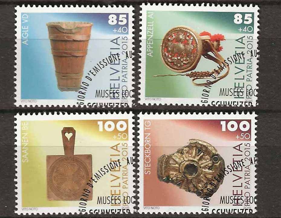 Alle Briefmarken: PP2015 - Pro Patria 2015 1er jour – Gebraucht aus Trélex von Phil_Albert