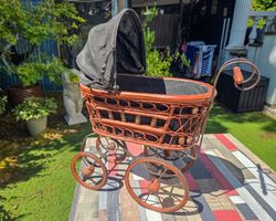 Antiker Puppenwagen Historismus um 1900 Viktorianisch