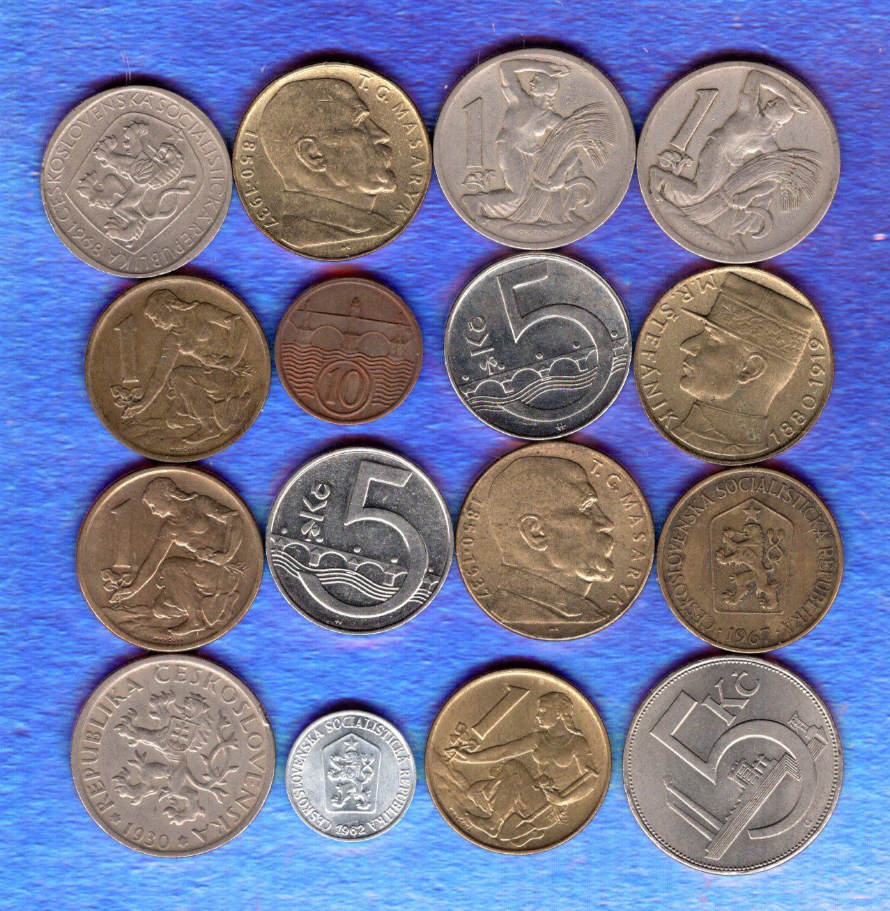 Tutti le monete: Czecoslovakai  coins 16 stück – Usato da Leibstadt venduto da baroc333