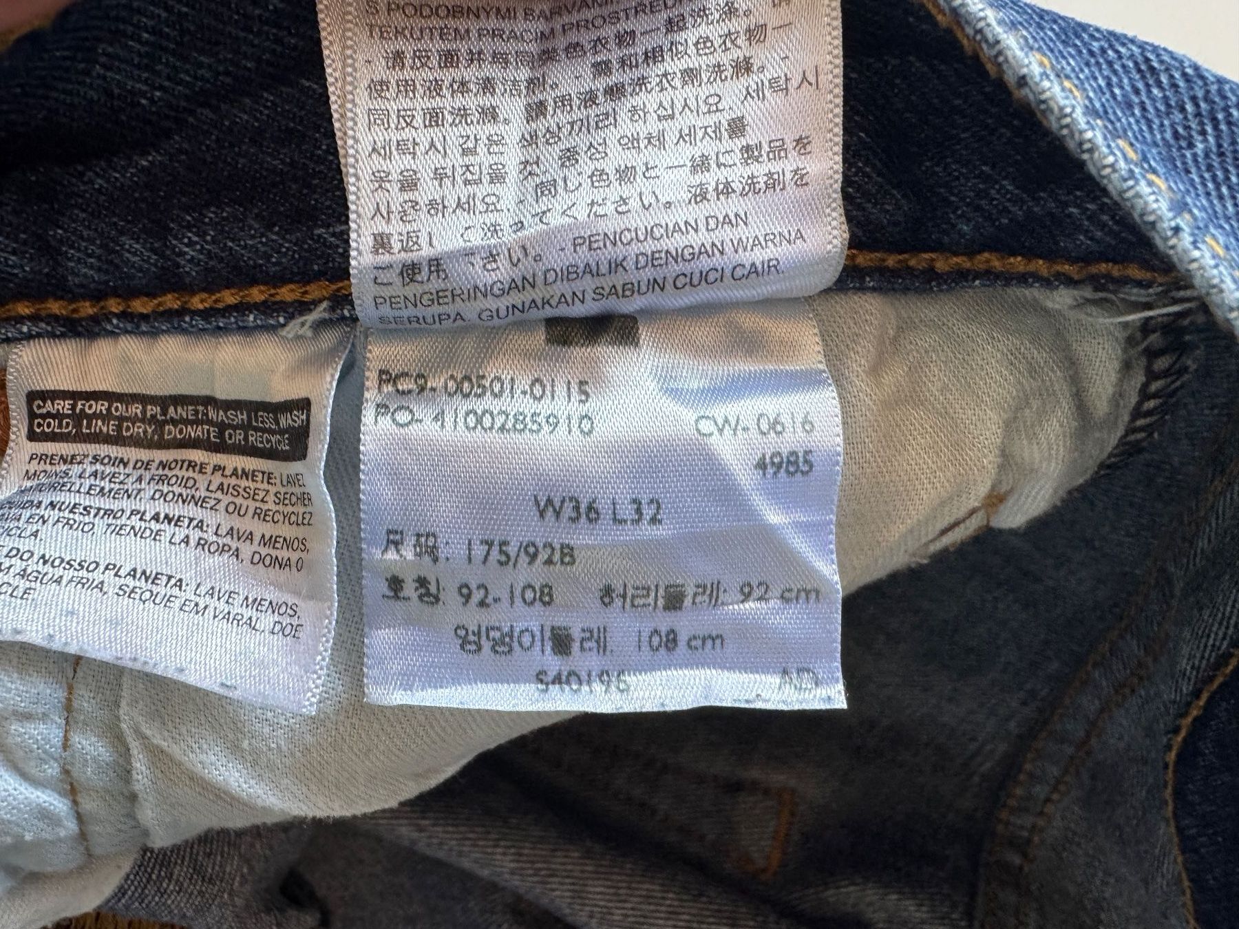Levi's Jeans: Levis 501 denim W36 L32 from 2016 Red Tab – Usato da Neuchâtel venduto da _Easy_to_Find_ 8