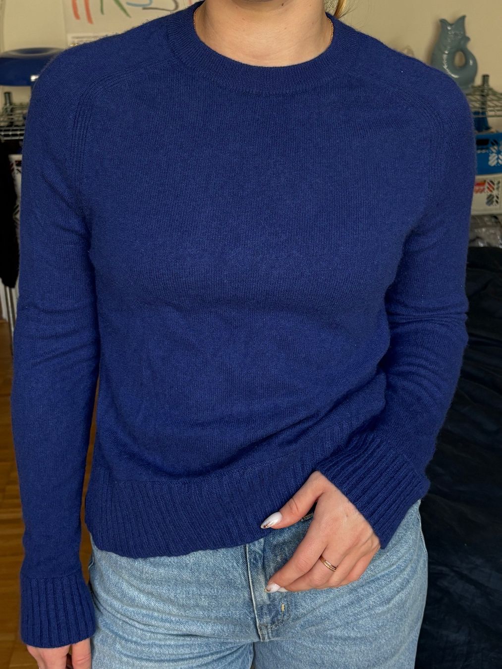 Maglioni & Felpe: Blauer Parentis Kaschmir-Pullover – Usato da Zürich venduto da ohanag